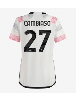 Billige Juventus Andrea Cambiaso #27 Bortedrakt Dame 2023-24 Kortermet